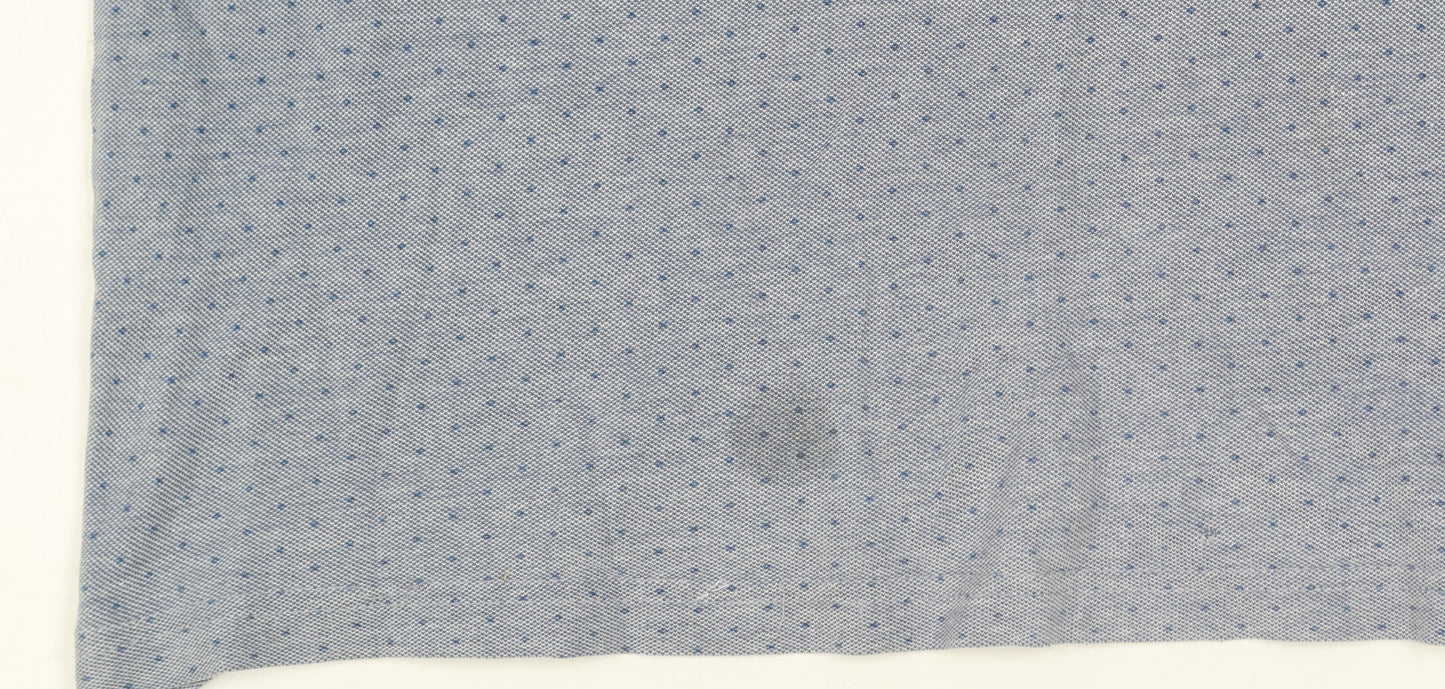 Farah Jeans Men's Blue Medium Polo Shirt Short Sleeve Cotton