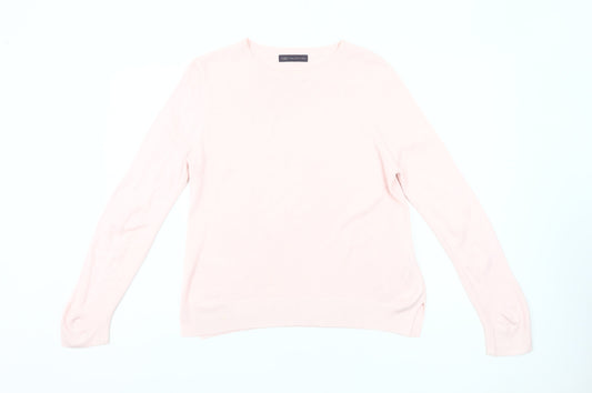 Marks and Spencer Womens Pink Size 14 Crew Neck Acrylic Jumper