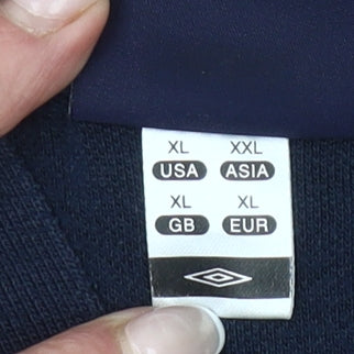 Umbro Men’s Navy Blue XL Polo Shirt Short Sleeve Cotton