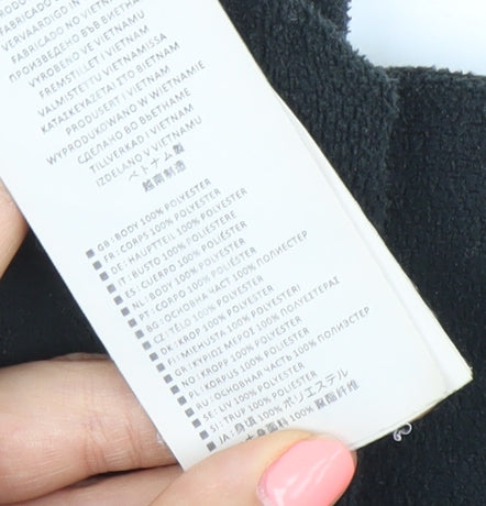 Berghaus Womens Black Fleece Pullover Sweatshirt UK 10 Outdoor Hiking