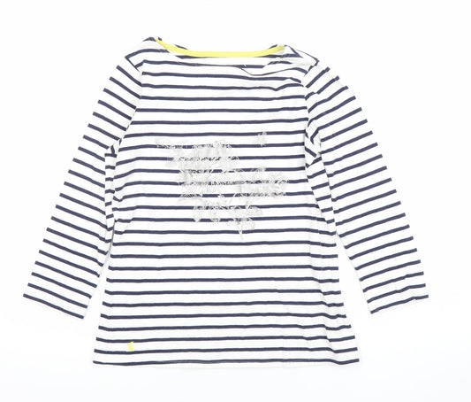 Womens UK Size XS Joules White Basic T-Shirt