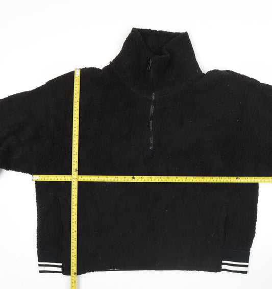 Mens UK Size M Champion Black 1/2 Zip Sweatshirt
