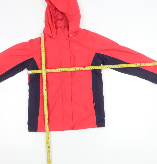 Mountain Warehouse Girls Pink 9-10 Years Waterproof Rain Coat Jacket
