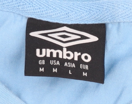 Womens UK Size M Umbro Blue Basic T-Shirt