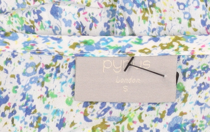 Pyrus Women’s Multicoloured Floral Shift Dress S Short Sleeve Summer