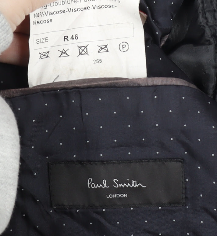 Paul Smith Men’s Black Wool Blazer Jacket 36R Classic Wedding Business