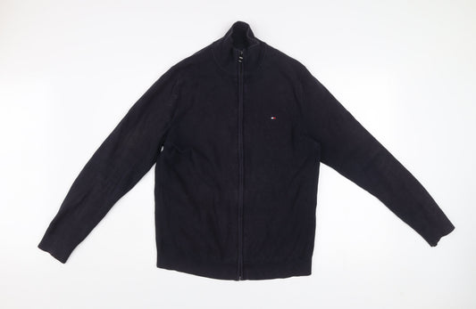 Mens UK Size M Tommy Hilfiger Black Basic Jacket