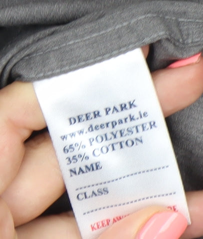 Deer Park Men’s Grey Long Sleeve Button-Up Shirt Size 15 Regular Fit