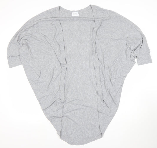 Savida Women’s Grey Open Cardigan Lightweight Jersey Size M