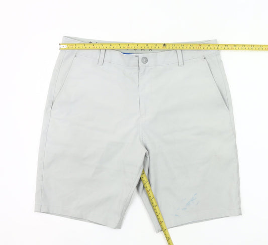 Puma Mens Grey Chino Shorts Size 24 Regular Fit Casual Summer