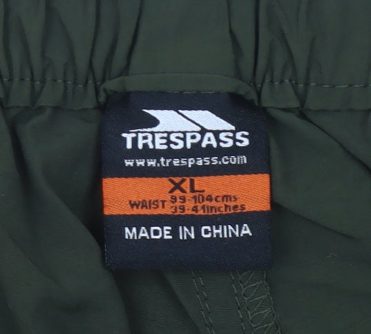 Trespass Mens Green XL Cargo Shorts Outdoor Travel Polyamide