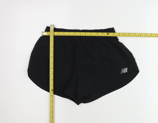 New Balance Womens Black S Athletic Running Gym Shorts
