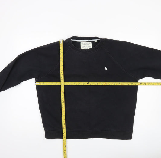 Womens UK Size 14 Jack Wills Black Pullover Sweatshirt