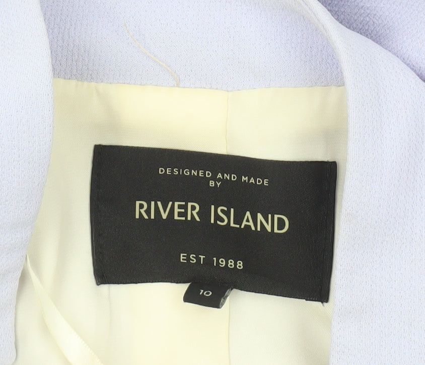 River Island Women’s Purple Size 10 Tailored Suit Jacket