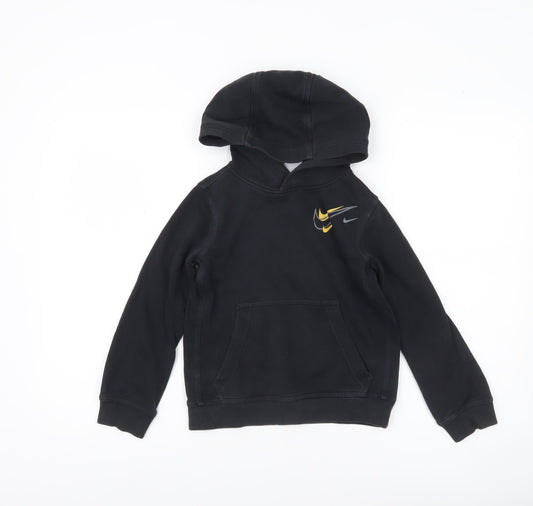 Boys UK Size 7 Years Nike Black Pullover Hoodie