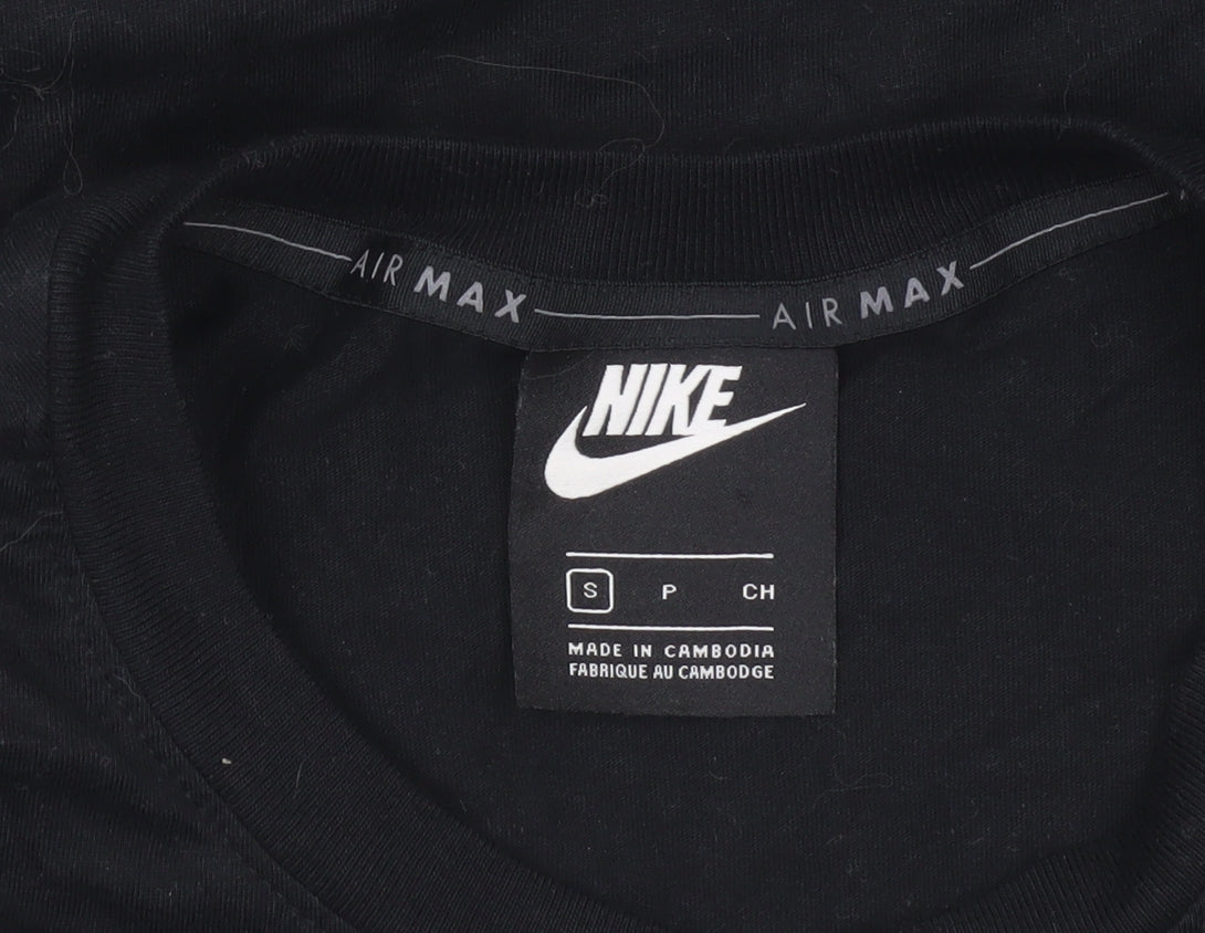 Nike Men's Black Air Max Graphic T-Shirt Size S Crew Neck