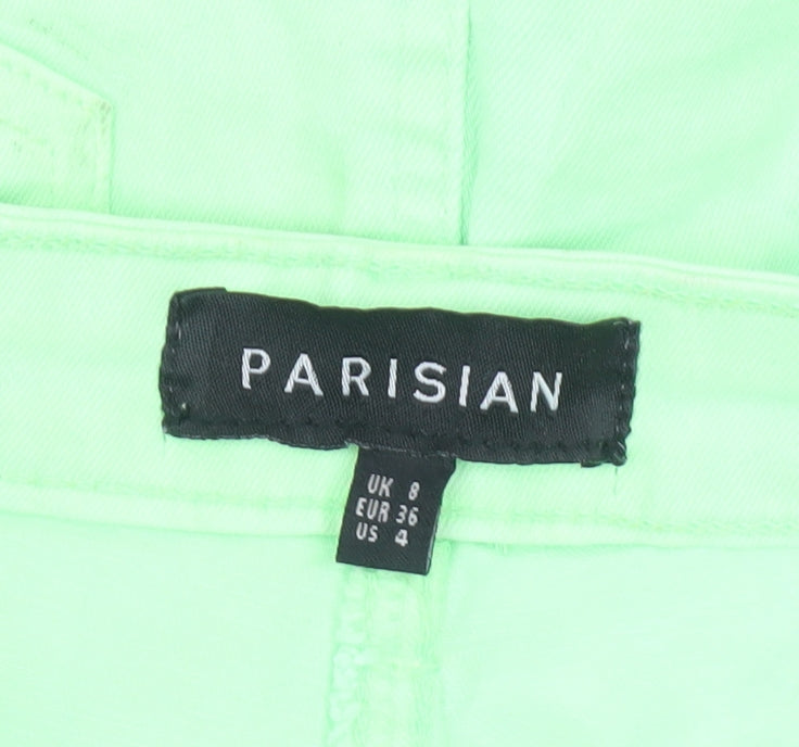 Parisian Women Green Size 8 Distressed Denim Pencil Mini Skirt