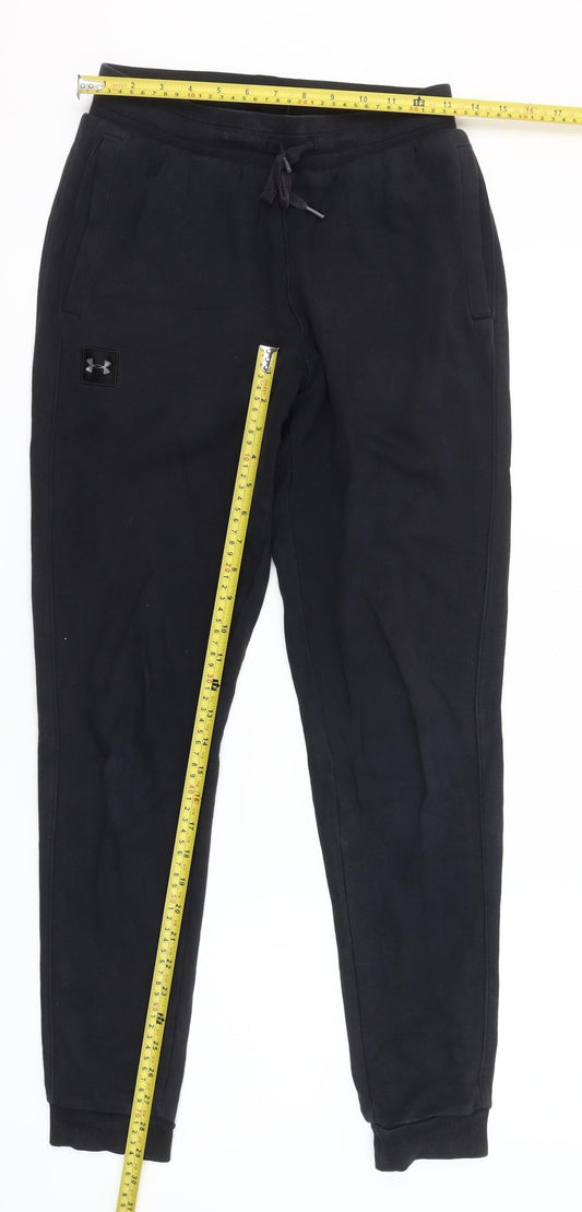 Under Armour Mens Black Jogger Sweatpants S Regular Fit