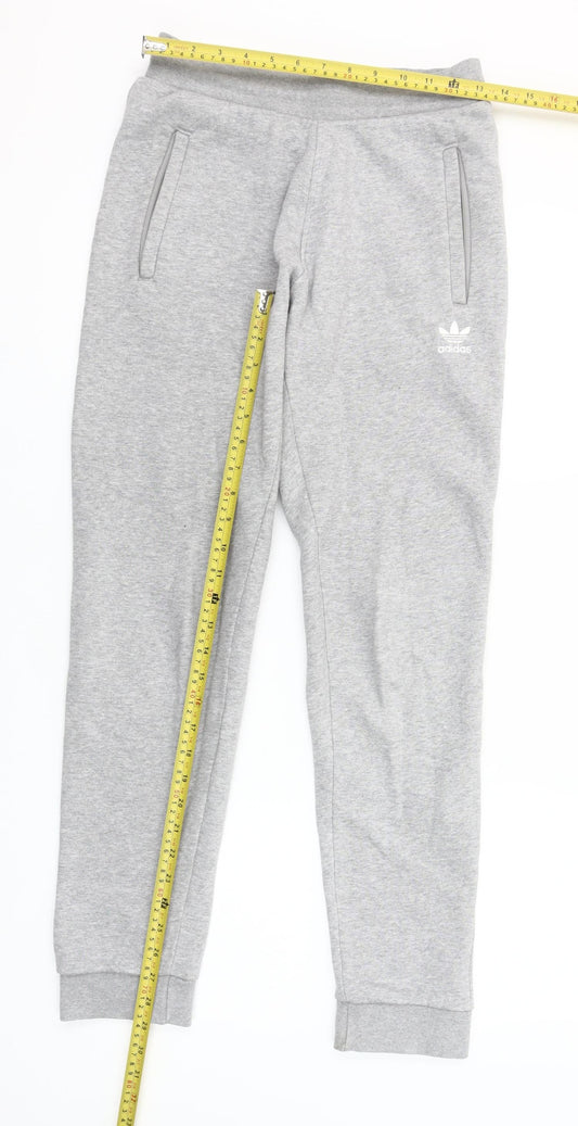 Adidas Men's Grey Jogger Sweatpants Small Regular Tapered