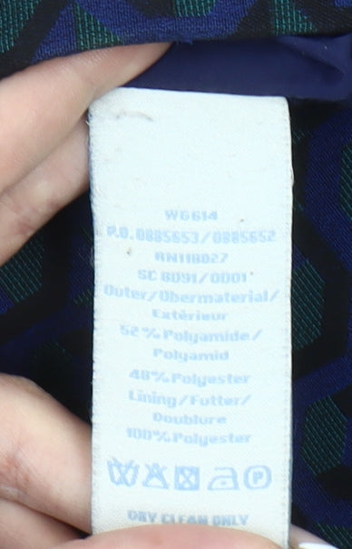 Boden Women’s Blue Geometric Pencil Skirt Size 8 Workwear