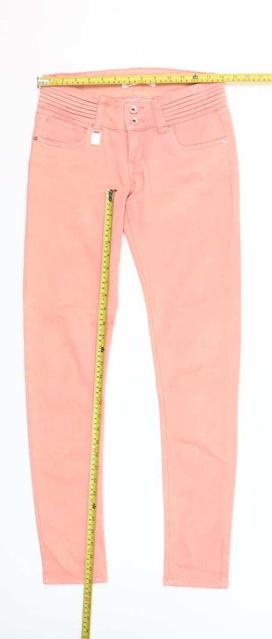 Toxik3 Women’s Pink Skinny Jeans Size 10 Slim Fit Stretch Denim