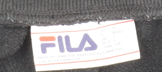 FILA Men’s Black Jogger Trousers Size S Regular Fit Sportswear