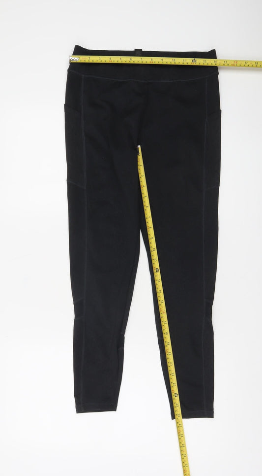 & Other Stories Women Black Leggings M Slim Fit Sportswear