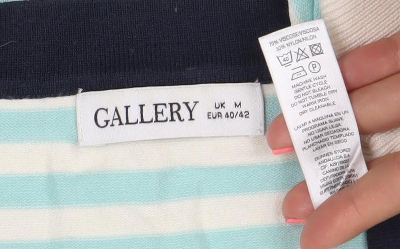 Gallery Womens Multicoloured Stripe Pullover Jumper Size M