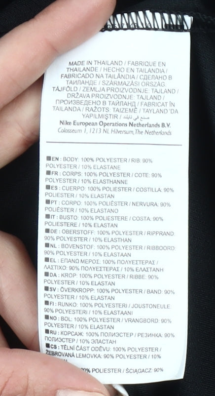 Nike Women Black XL Dri-Fit Running Long Sleeve 1/4 Zip Top