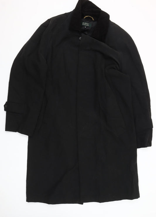 Blarney Woollen Mills Men's Black Cotton Overcoat Size M