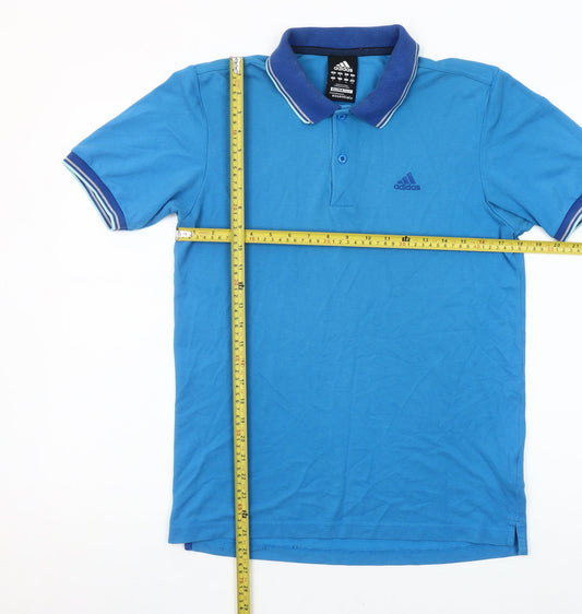 Adidas Men’s Blue Polo Shirt Size S Clima365 Essentials Sportswear