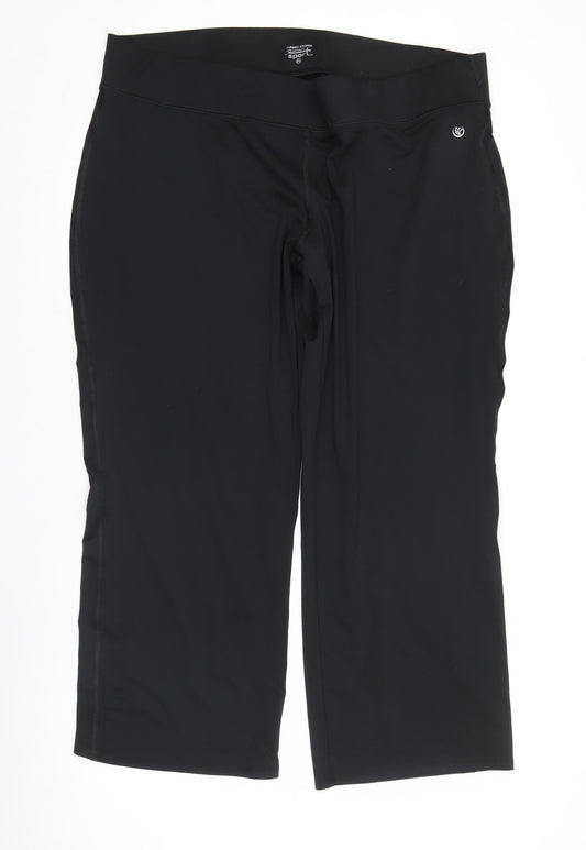 Additional front view of Dunnes women’s black 2xl slim fit sport leggings