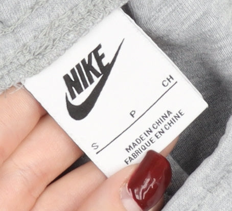 Nike Men’s Grey Sweat Shorts Size S Elastic Waist Casual Sportswear