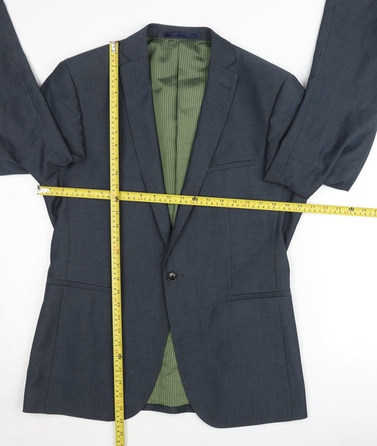 Mens UK Size 40 Remus Uomo Regular Blue Suit Jacket