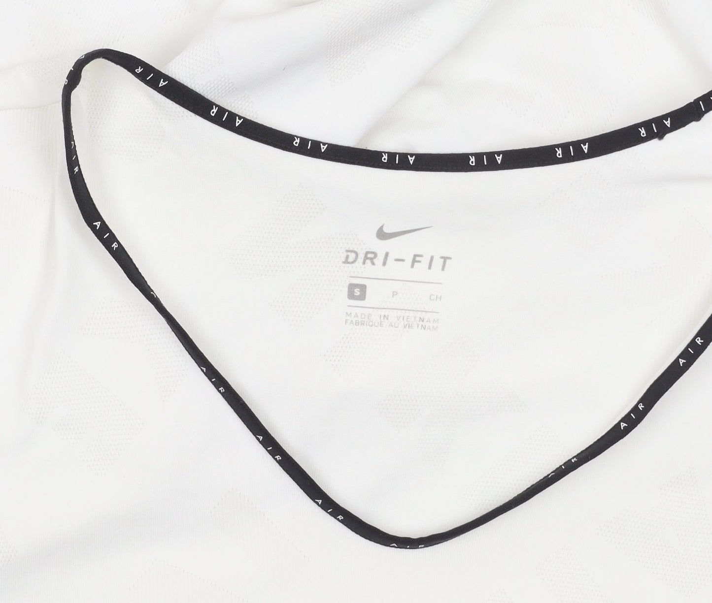 Nike Womens White Dri-FIT Air Athletic T-Shirt Size S