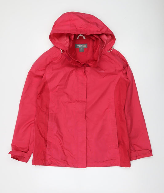 Womens UK Size 12 Regatta Pink Rain Coat