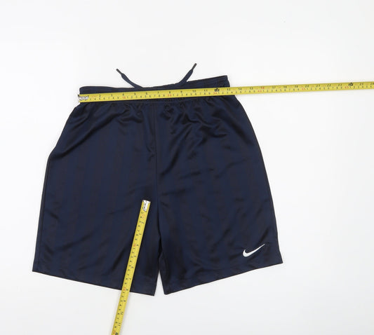 Nike Boys Blue XL Athletic Football Shorts Quick Dry 13-15 Years