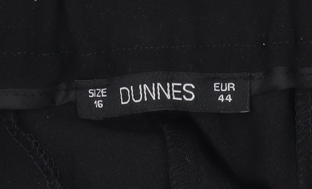 Dunnes Women Black Size 16 Straight Leg Trousers