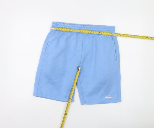 Ellesse Men's Blue Sweat Shorts M Casual Fleece Regular Fit