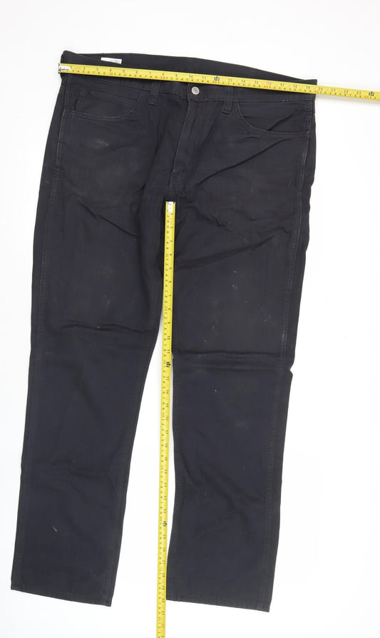 Levi's 511 Men's Black Slim Straight Jeans W38 L32 Cotton Denim