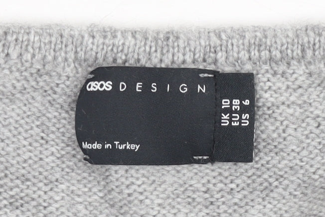 ASOS DESIGN Women’s Grey Knit Camisole Tank Top Size 10