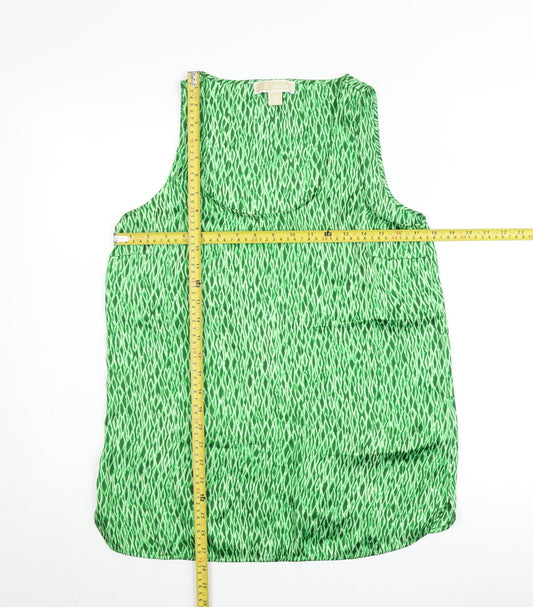 Womens UK Size M Michael Kors Green Basic Tank