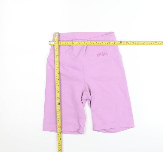 Diesel Women’s Lilac Biker Style Activewear Shorts XS