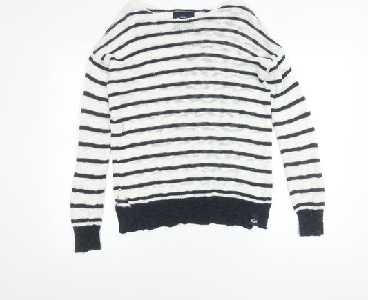 Womens UK Size S Superdry White Pullover Jumper