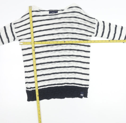 Womens UK Size S Superdry White Pullover Jumper