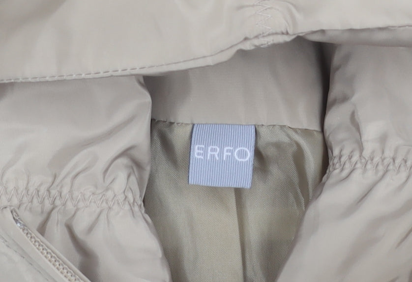ERFO Womens Beige Lightweight Zip Waistcoat Size 8