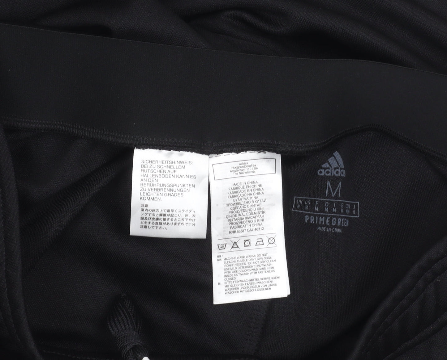 adidas Men’s Black M Slim Fit Tapered Track Pants