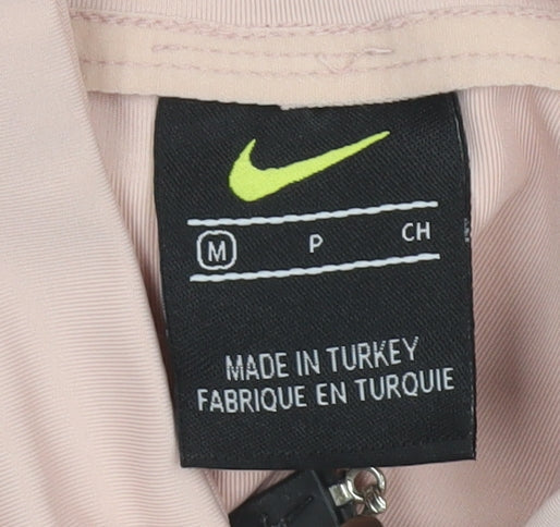 Nike Women's Pink Dri-FIT Long Sleeve 1/4 Zip Training Top Size M