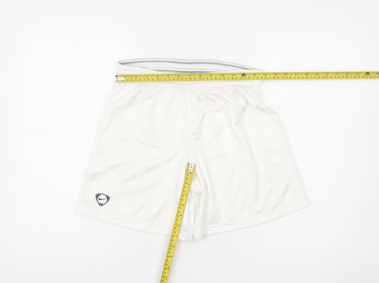 Nike Boys White L (12-13 Years) Athletic Activewear Shorts Lightweight