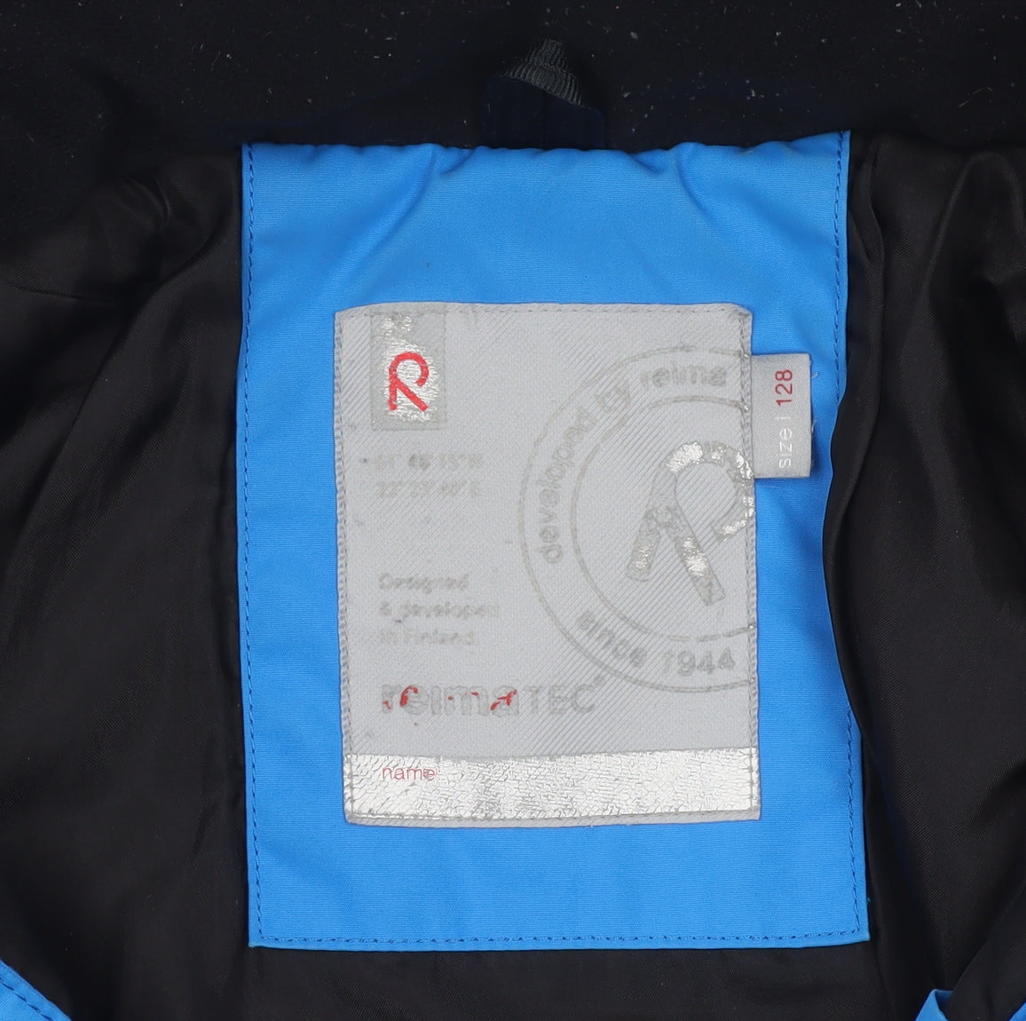 Reima Boys Blue Waterproof Ski Jacket 8 Years Hooded Winter Coat